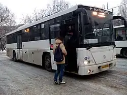 Междугородный автобус ГолАЗ-525110-11 «Вояж» в Королёве, маршрут № 499