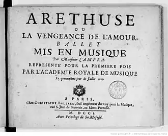 Лист из издания 1701 года, Париж