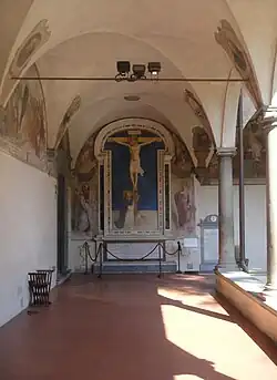 Распятие. Фреска галереи кьостро монастыря