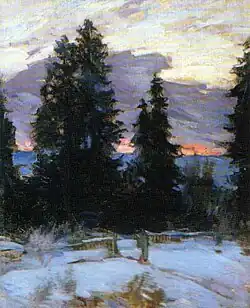 «Зимнее утро», 1920. Сочинский художественный музей