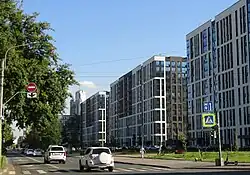 Жилые здания, построенные на месте снесённых корпусов завода «Ильич»