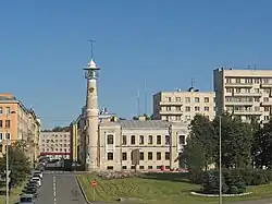 Конторская улица и здание Охтинской съезжей части