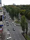 от памятника Щорсу на восток