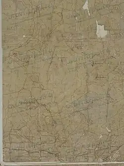 Село Великодворье на генеральном плане межевания 1790 года