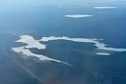 Верхне-Сысертское водохранилище (вид из самолета)