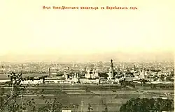 Вид Новодевичьего монастыря с Воробьёвых гор