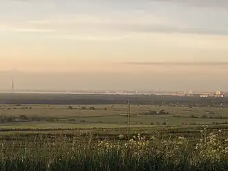 Вид из поселка Капорское