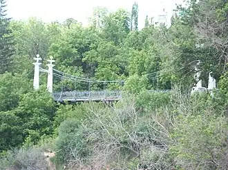 Висячий мост через безымянный овраг