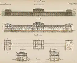 Чертёж вокзала