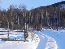 Окрестности посёлка зимой