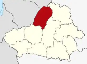 Вилейская область на карте