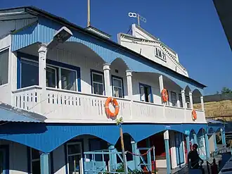 Дебаркадер ДМ-21 в порту Якутска