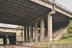 Южная (автомобильная) часть путепровода