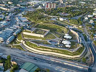 Вид на городище с воздуха, 2024 год