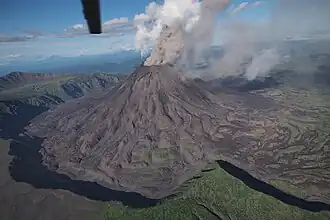 Действующий вулкан Карымская Сопка