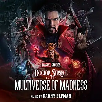 Обложка альбома Дэнни Эльфмана «Doctor Strange in the Multiverse of Madness (Original Motion Picture Soundtrack)» (2022)