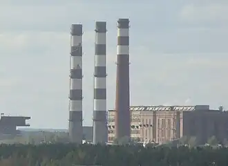 Дымовые трубы ТЭЦ-1 Котласского ЦБК