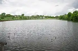 Пруд на реке в селе Житники