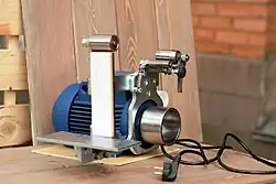 Настольный ленточный заточной мини-станок