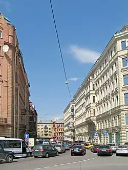 Зоологический переулок, вид от Мытнинской набережной