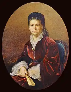 Колесов А.М. Портрет актрисы Медведевой (находится в театральном музее им. Бахрушина)