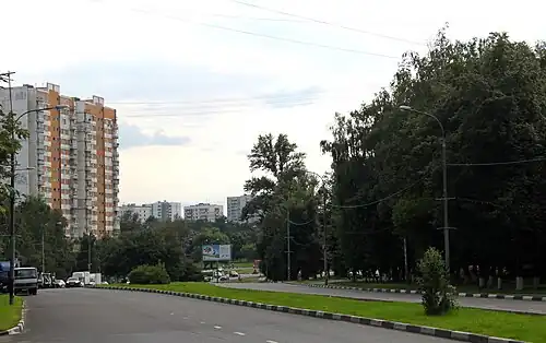 Кавказский бульвар.Вид к круговому движению.