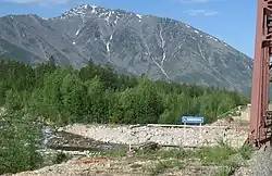 Вид на Ковокту с моста у устья летом 2007 г.