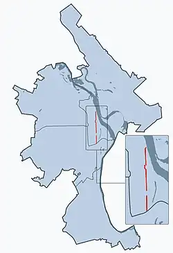 На карте города