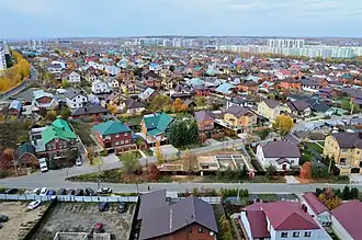 Панорама посёлка Большие Клыки (октябрь 2021)