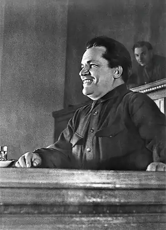 С. М. Киров выступает на XVII съезде ВКП(б). Москва, 1934 год. Фото М. Калашникова