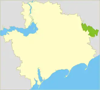 Розовский район на карте