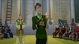 Ву произносит речь на коронации