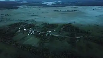 Деревня, вид с севера на юг