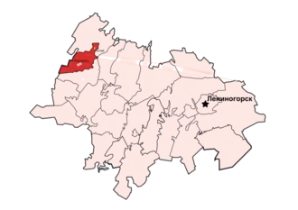 Керлигачское сельское поселение на карте