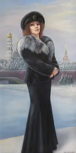 Портрет Людмилы Власовой. Художник Марина Разина.