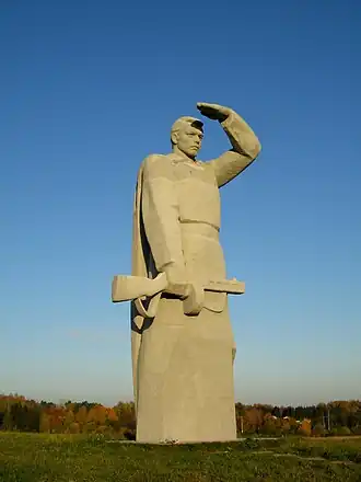 Фрагмент Мемориального комплекса памяти героев-панфиловцев.