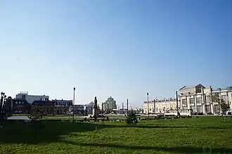 Площадь Искусств, западная часть. 2015 год
Объект культурного наследия России регионального значениярег. № 741731296640005 (ЕГРОКН)объект № 7400025000 (БД Викигида)