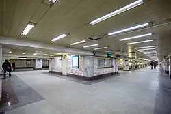 Верхний ярус станционного зала. 8 января 2015 года