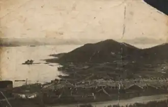 Мыс Астафьева после взрыва парохода «Дальстрой» (1946)