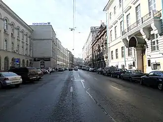 Современный вид Мясницкой улицы, 2013 год