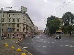 Вид у пересечения с Интернациональной улицей на юго-восток