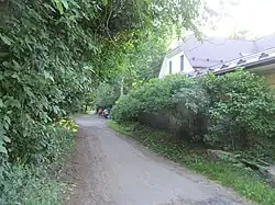 Никитинский переулок (Сестрорецк) - вид со стороны Тарховского проспекта