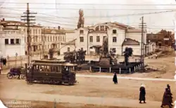 Обелиск Ленину на Театральной площади. Фото 1924 года