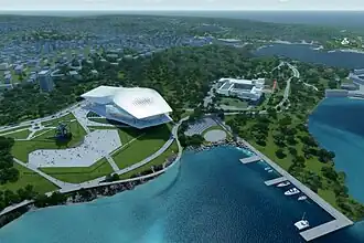 План. Объекты культурно-образовательного кластера на мысе Хрустальном