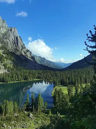 Днёвка на озере Уй-Мень.