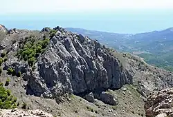 Скалы отрога Лапата-Хая