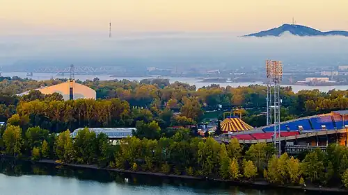 Вид с правого берега Енисея