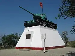 Памятник-танк воинам 227-й стрелковой дивизии
