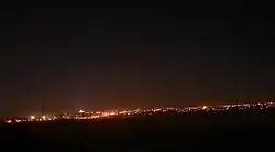 Панорама исторического центра города ночью