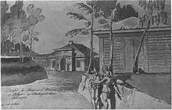 Юзеф Пешка. Усадьба в Понемуни (возможно, ошибочная атрибуция).